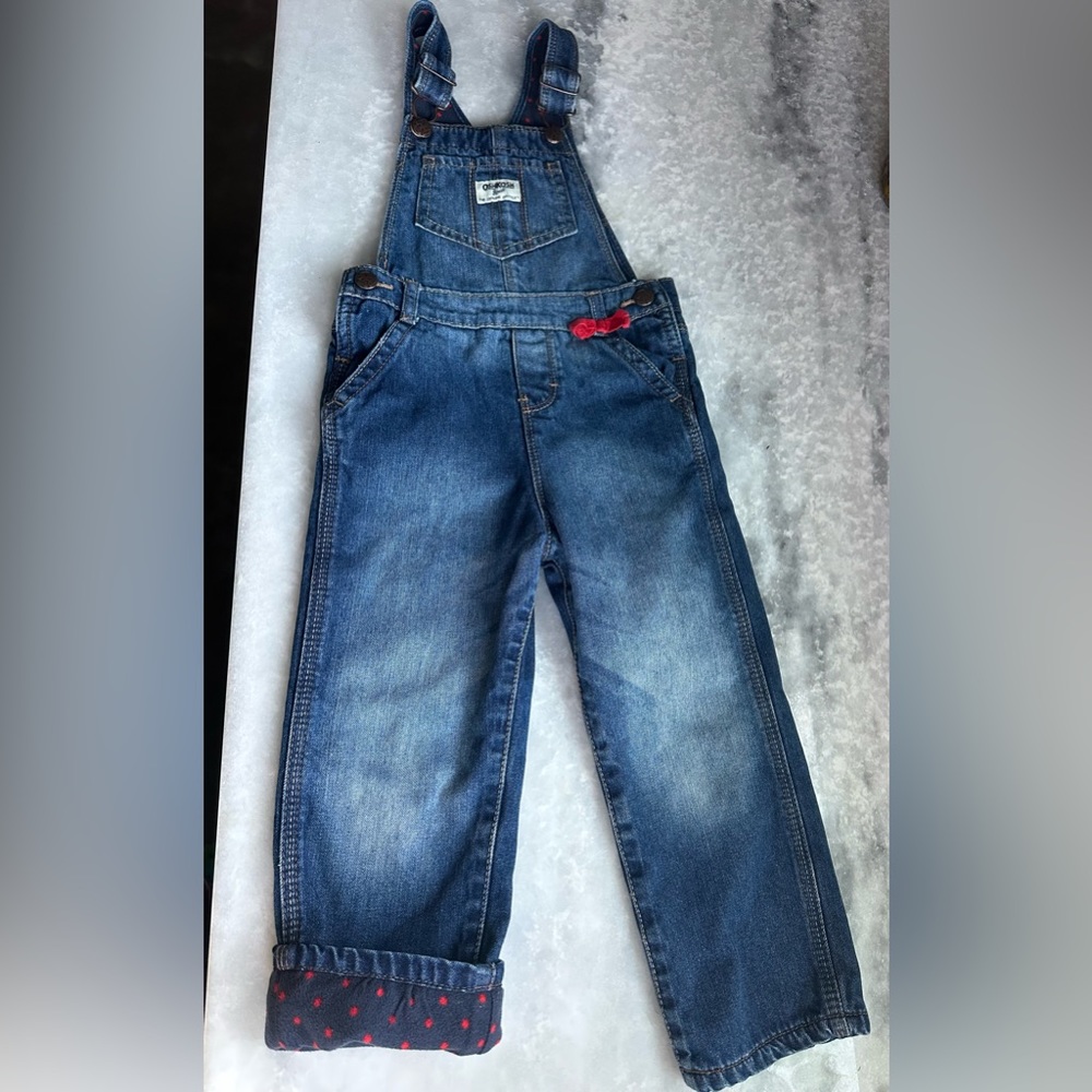 Oshkosh lined overalls.